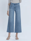 RAW HEM CROP WIDE JEANS