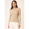 BUTTON DETAIL RIB SWEATER