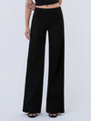 PRESSED BLACK WIDE LEG JEANS