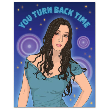 TURN BACK TIME BIRTHDAY CARD