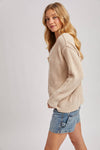 V-NECK KNIT SWEATER
