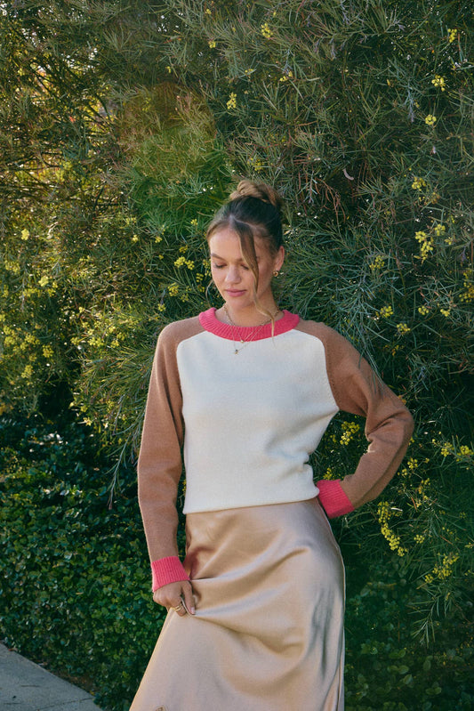 COLORBLOCK CREWNECK SWEATER