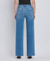 HIGH RISE MEDIUM WASH WIDE JEANS