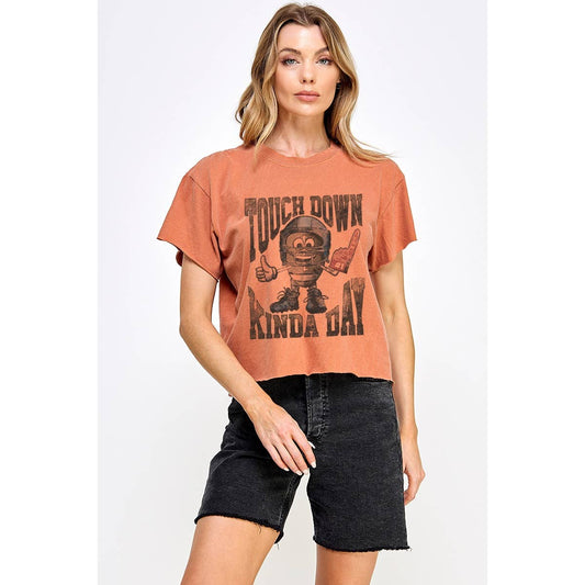 TOUCH DOWN CROP TOP