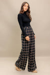 WOVEN PLAID PANT