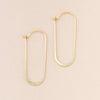COSMIC OVAL GOLD EARRING