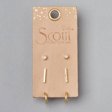 SCARLETT STUD TRIO