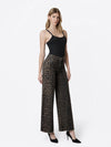 LEOPARD PRINT EXTREME WIDE JEANS
