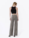 LEOPARD WIDE LEG JEANS
