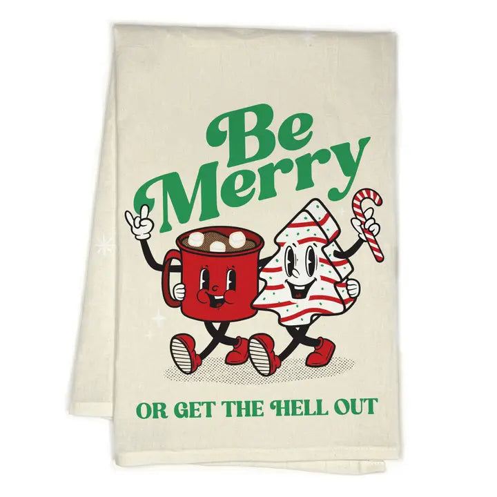 BE MERRY KITCHEN TOWEL