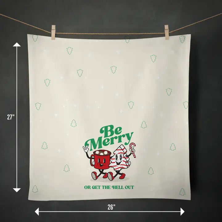 BE MERRY KITCHEN TOWEL - Thumbnail 2
