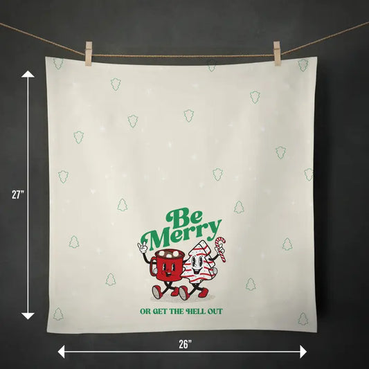 BE MERRY KITCHEN TOWEL