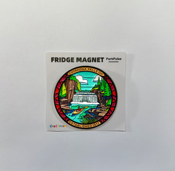 CUYAHOGA FALLS ENAMEL MAGNET
