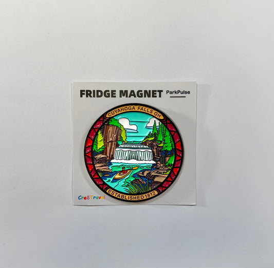 CUYAHOGA FALLS ENAMEL MAGNET