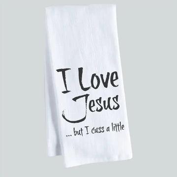 I LOVE JESUS KITCHEN TOWEL
