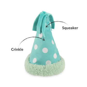PARTY HAT DOG TOY