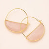 STONE PRISM HOOP GOLD