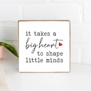 BIG HEART WOOD BLOCK