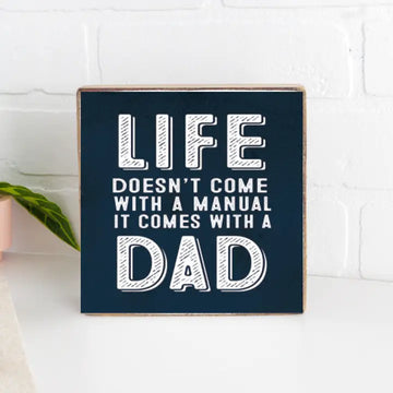 DAD WOOD BLOCK
