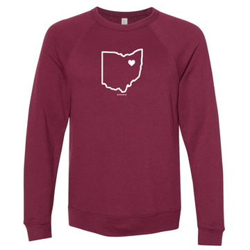 OHIO HEART CREW SWEATSHIRT