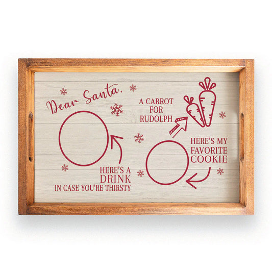 DEAR SANTA SERVING TRAY