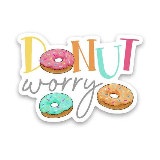 Donut Worry Sticker