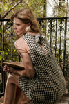GINGHAM OPEN BACK DRESS