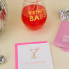 BIRTHDAY BABE WINE GLASS