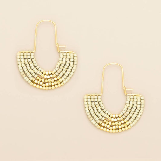 CHROMACOLOR MIYUKI HOOP EARRING