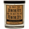 20 IN THE 70'S CANDLE