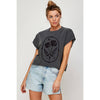 FLOWER  GRAPHIC CROP TOP