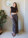 LEOPARD PRINT EXTREME WIDE JEANS