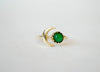 GEMSTONE SUN AND MOON OPEN BRASS RING