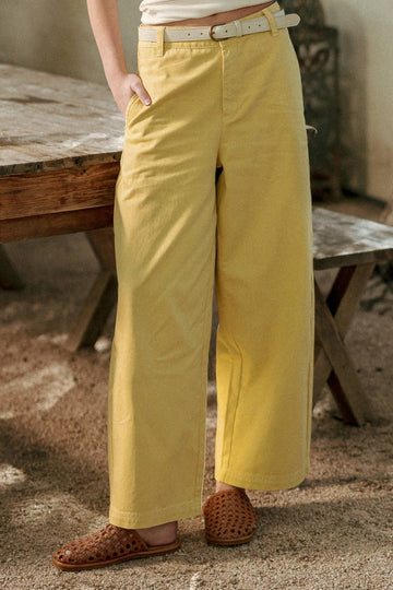 COTTON BARREL PANTS