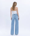 HIGH RISE LIGHT WASH WIDE JEANS