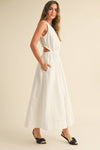 OPEN BACK WOVEN DRESS