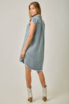 FLUTTER SLEEVE DRESS