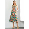 MULTICOLOR TIERED DRESS