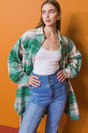 PLAID MIDI JACKET