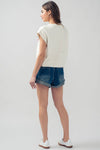 WESTERN CROPPED CREW CARDIGAN