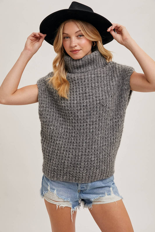 TURTLENECK SWEATER VEST