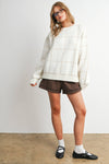 CHECKERED KNIT SWEATER
