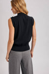 MOCK NECK KNIT TANK TOP