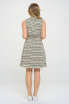 BLACK CAT PRINT DRESS