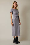 TIE SLIT MAXI DRESS