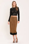 FAUX SUEDE SKIRT