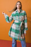 PLAID MIDI JACKET