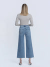 RAW HEM CROP WIDE JEANS