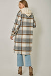 TWOFER HOODIE PLAID JACKET