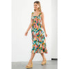 MULTICOLOR TIERED DRESS